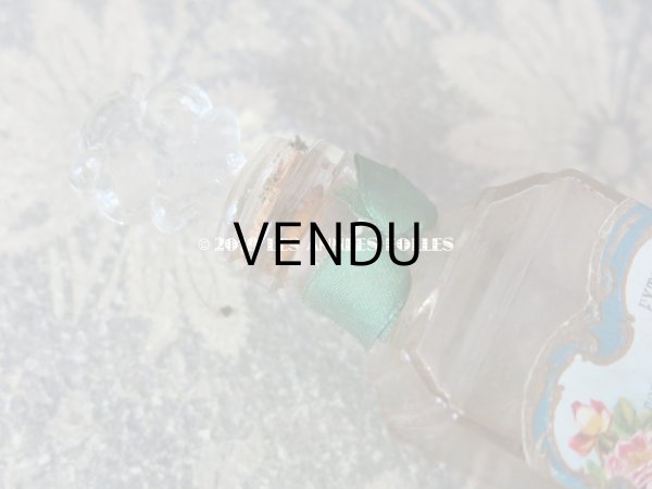 画像9: アンティーク 薔薇のパフュームボトル クリスタル製 EXTRAIT CONSENTRE AUX FLEURS  - PELLETIER PARIS -  (9)