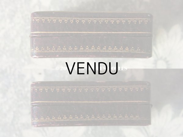 画像5: アンティーク ジュエリーボックス 金彩入り グレナディンレッド (37) (5)