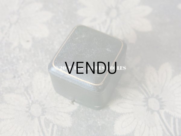 画像3: アンティーク 本革製 ジュエリーボックス  リングボックス ブルー (18) (3)