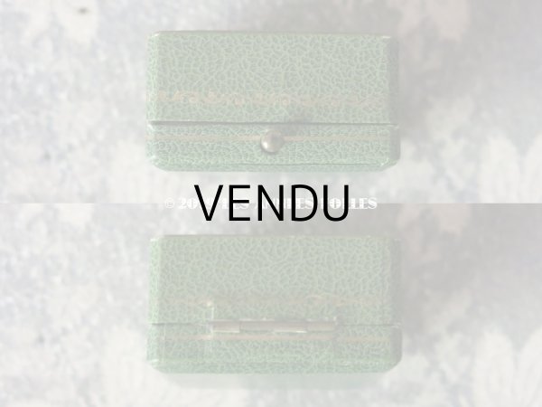 画像3: アンティーク ジュエリーボックス 金彩入り グリーン (17) (3)