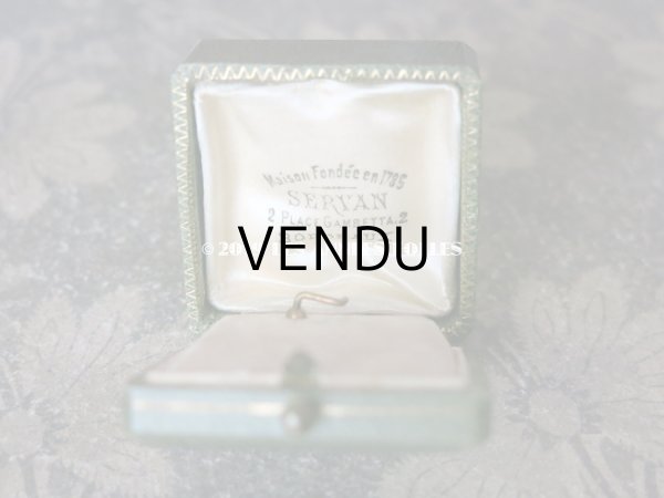 画像5: アンティーク ジュエリーボックス 金彩入り グリーン (17) (5)