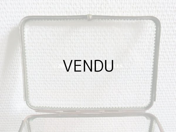 画像12: ＊蚤の市＊19世紀 アンティーク 大きなコフレ グローブ・ド・マリエ　ロカイユ装飾の脚 ピンクのシルクサテンのクッション (12)