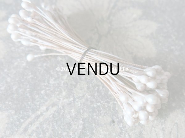 画像3: アンティーク ペップ パール加工 コサージュ用 花芯  (3)