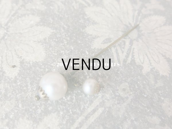 画像5: アンティーク パールのハットピン エパングル (5)