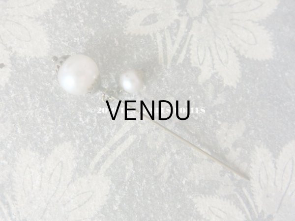 画像3: アンティーク パールのハットピン エパングル (3)