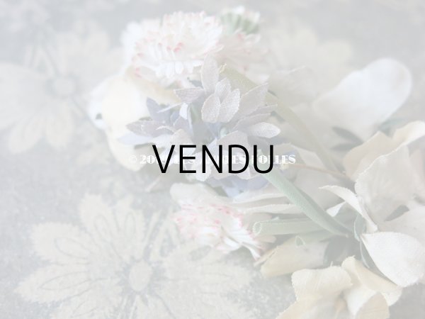 画像12: アンティーク 草花のリース ドールハット用  (12)