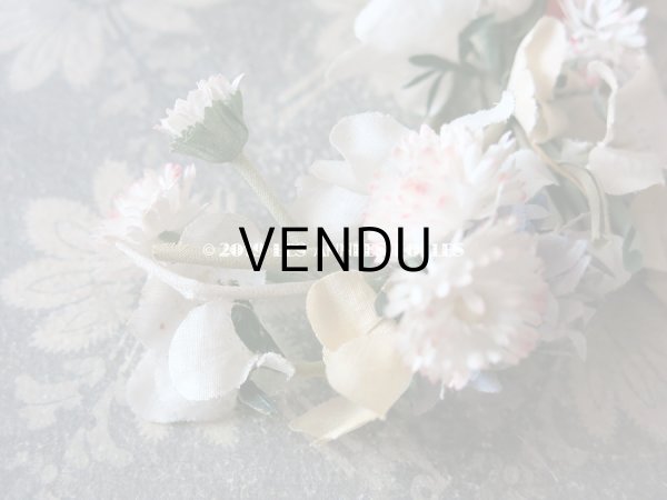 画像11: アンティーク 草花のリース ドールハット用  (11)