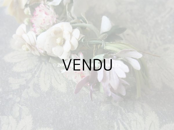 画像7: アンティーク 草花のリース ドールハット用  (7)