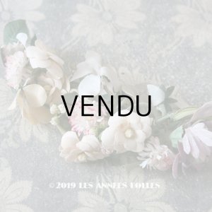 画像: アンティーク 草花のリース ドールハット用 