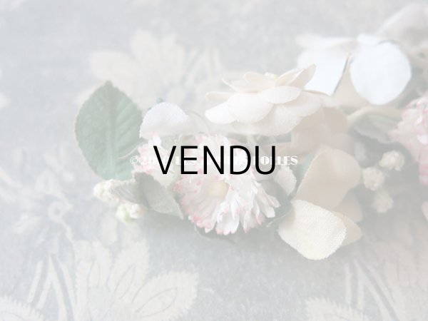 画像5: アンティーク 草花のリース ドールハット用  (5)