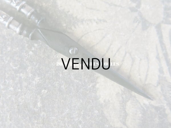 画像3: アンティーク シルバー製 ヤドリギの手芸用ハサミ  (3)