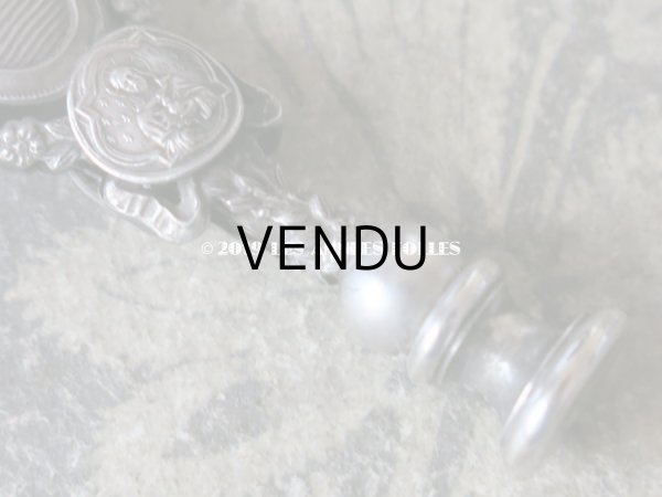 画像6: 1900年代 アンティーク シーリングスタンプ & ブックマーク・ペーパーカッターのセット リボンと花のガーランド　 (6)