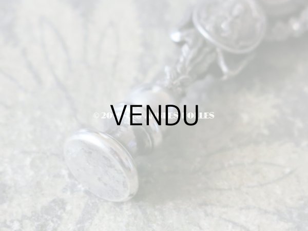 画像7: 1900年代 アンティーク シーリングスタンプ & ブックマーク・ペーパーカッターのセット リボンと花のガーランド　 (7)