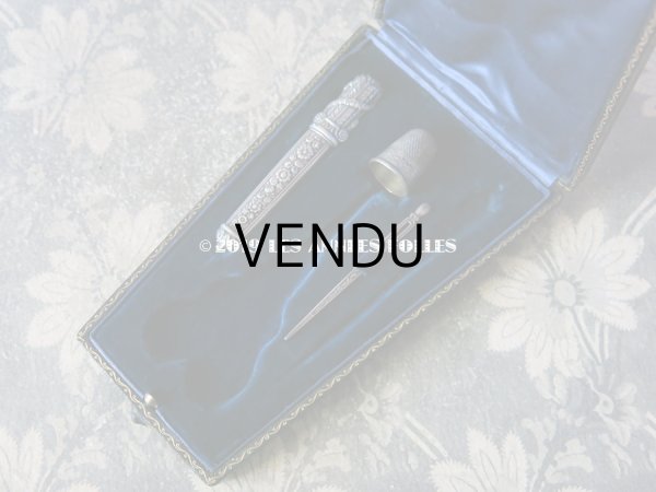 画像6: 19世紀 アンティーク シルバー製 ニードルケース  裁縫道具 (6)