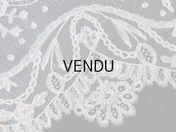 画像6: 19世紀 アンティーク  薔薇＆リボンのガーランドの幅広レース 2.3m アプリカシオン・ブリュッセル (ポワン・ド・ガーズ & ボビンレース)　 (6)