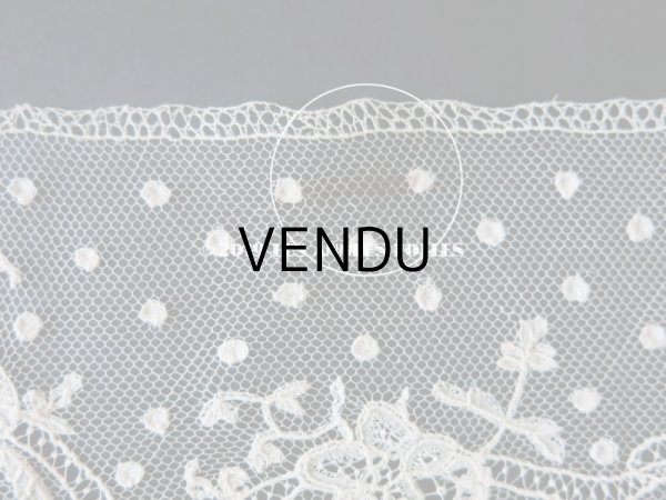 画像8: 19世紀 アンティーク  薔薇＆リボンのガーランドの幅広レース 2.3m アプリカシオン・ブリュッセル (ポワン・ド・ガーズ & ボビンレース)　 (8)
