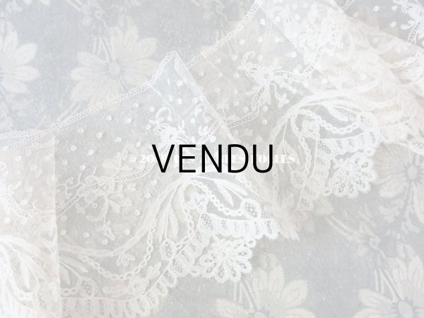 画像3: 19世紀 アンティーク  薔薇＆リボンのガーランドの幅広レース 2.3m アプリカシオン・ブリュッセル (ポワン・ド・ガーズ & ボビンレース)　 (3)