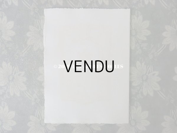 画像4: アンティーク メニューカード 天使＆薔薇のガーランド 1860-1910 (4)