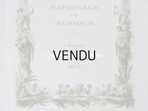 画像5: 1914年 アンティーク  イギリス国王&女王を招いた オペラ座の舞台の演目カード (5)