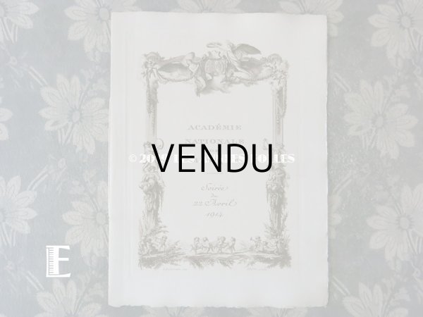 画像19: 1914年 アンティーク  イギリス国王&女王を招いた オペラ座の舞台の演目カード (19)