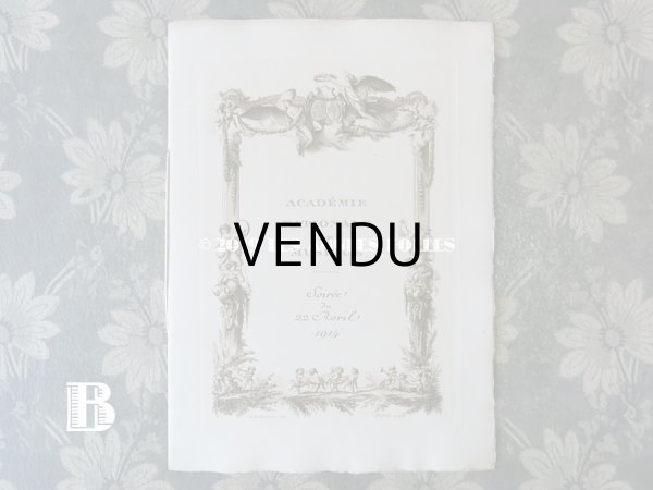 画像16: 1914年 アンティーク  イギリス国王&女王を招いた オペラ座の舞台の演目カード (16)