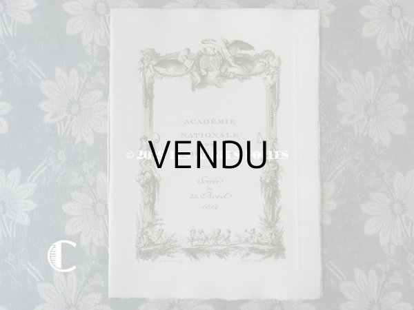 画像17: 1914年 アンティーク  イギリス国王&女王を招いた オペラ座の舞台の演目カード (17)