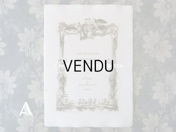 画像15: 1914年 アンティーク  イギリス国王&女王を招いた オペラ座の舞台の演目カード (15)