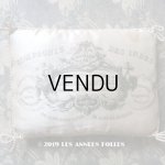 画像: 19世紀末 アンティーク  シルク製 クッション カシミア & レース店 - VERDE-DELISLE FRERES & Cie PARIS -