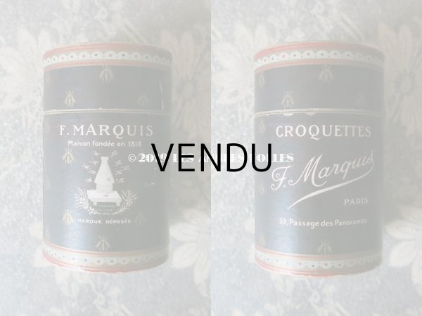 画像5: 1900年代 アンティーク 『ショコラ・フランソワ・マルキ』のお菓子箱 蜜蜂柄 20 CROQUETTES CHOCOLAT  - CHOCOLAT FRANCOIS MARQUIS PARIS - (5)