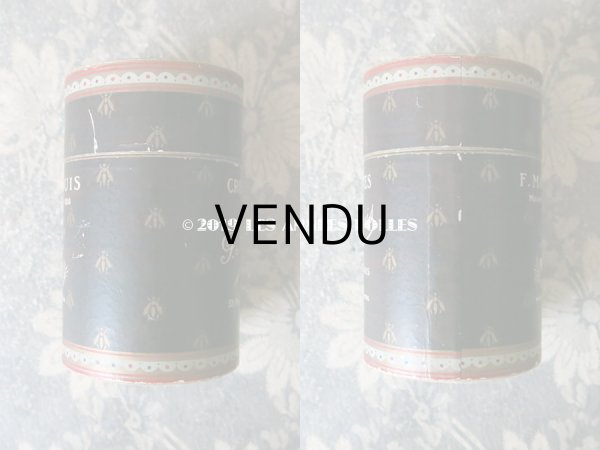 画像6: 1900年代 アンティーク 『ショコラ・フランソワ・マルキ』のお菓子箱 蜜蜂柄 20 CROQUETTES CHOCOLAT  - CHOCOLAT FRANCOIS MARQUIS PARIS - (6)