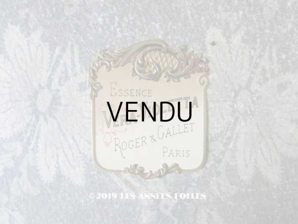 画像1: アンティーク 菫のパフュームラベル VERA VIOLETTA　- ROGER & GALLET PARIS - (1)