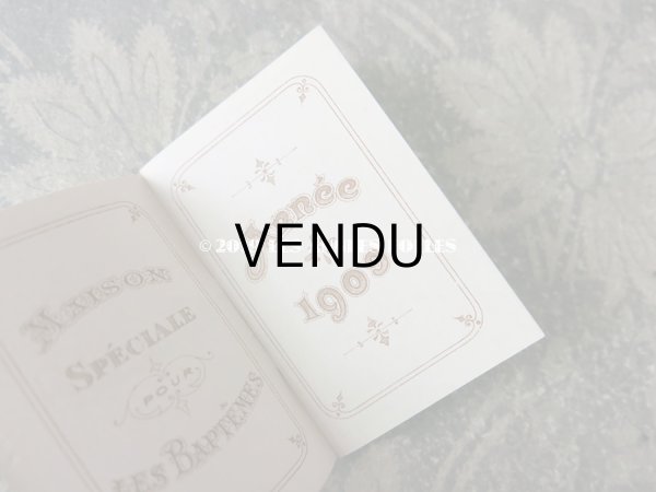 画像5: 1900年代 アンティーク コンフィズリー　オ・べべ・ローズの小さなカレンダーのカルネ  - AU BEBE ROSE - (5)