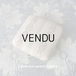 画像: アンティーク  ジュエリーボックス シルク製ジャガード織 ジュエリーボックス