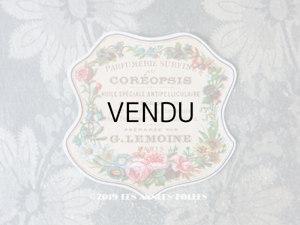 画像1: アンティーク パフュームラベル PARFUMERIE SURFINE AU COREOPSIS - G.LEMOINE PARIS - (1)