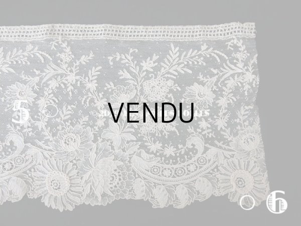 画像8: 19世紀末 アンティーク ニードルレース ポワンドガーズ  【ポワン・ド・ガーズ】 140cm 16.8cm幅 (8)