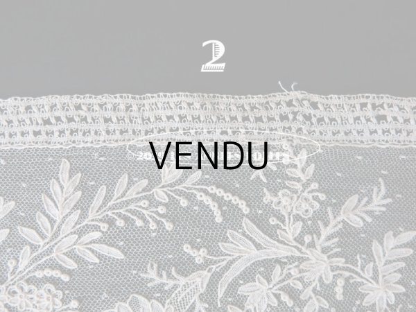 画像10: 19世紀末 アンティーク ニードルレース ポワンドガーズ  【ポワン・ド・ガーズ】 140cm 16.8cm幅 (10)