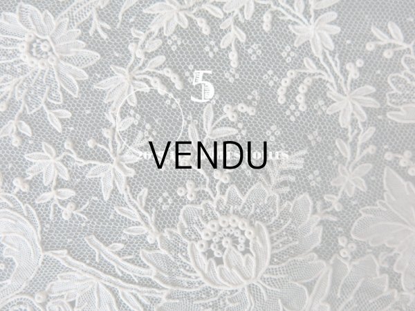 画像13: 19世紀末 アンティーク ニードルレース ポワンドガーズ  【ポワン・ド・ガーズ】 140cm 16.8cm幅 (13)