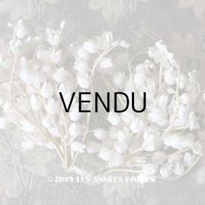 画像: アンティーク 鈴蘭の布花 コサージュ 