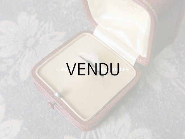 画像8: アンティーク 本革製 ビジュートリー BOUCHERON のジュエリーボックス 金彩入り リングボックス 煉瓦色 (8)