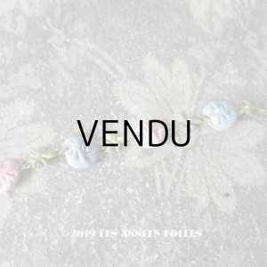 画像: アンティーク ロココトリム 2色の薔薇 ロココリボン 55cm