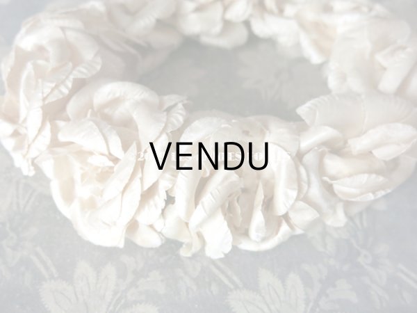 画像7: アンティーク 薔薇のヘッドリース アイボリー ティアラ (7)