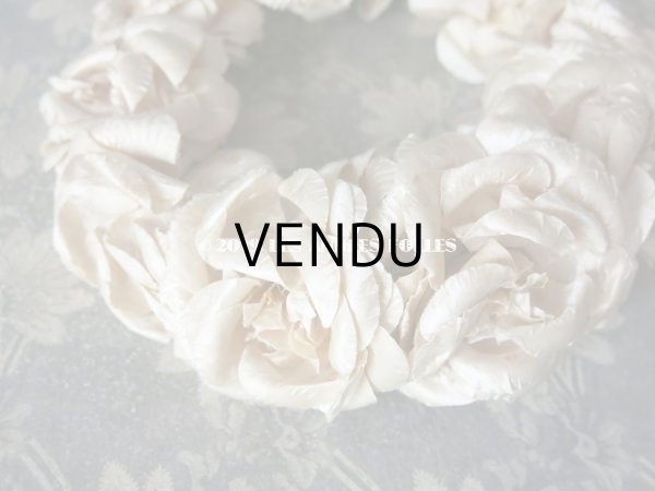 画像6: アンティーク 薔薇のヘッドリース アイボリー ティアラ (6)