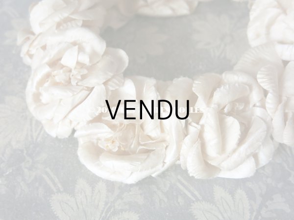 画像5: アンティーク 薔薇のヘッドリース アイボリー ティアラ (5)