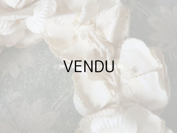 画像4: アンティーク 薔薇のヘッドリース アイボリー ティアラ (4)