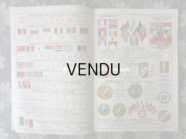 画像4: 1918年 アンティーク 国旗 & ジャンヌダルクのカタログ CATALOGUE DE LA VICTOIRE N 59 - MAURICE NICOLAS - (4)
