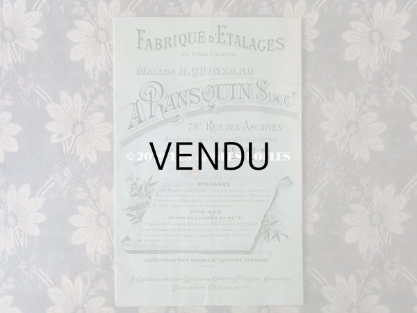 画像2: アンティーク ジュエラー用 什器のカタログ 　- A.RANSQUIN Succr. - (2)