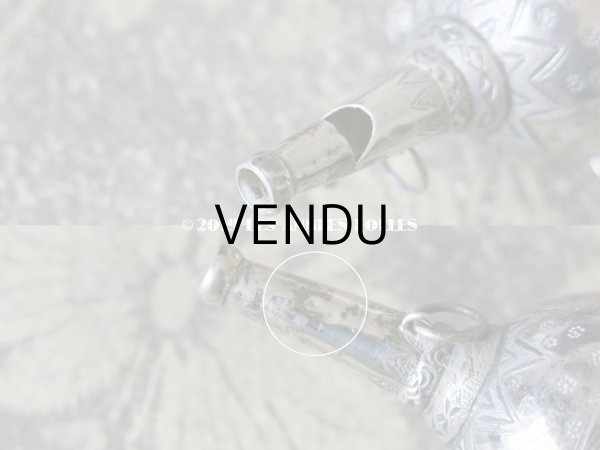 画像6: 19世紀 ナポレオン3世時代 アンティーク ラトル シルバー製 幾何学模様 (6)