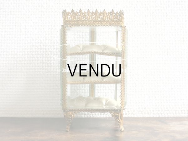 画像5: アンティーク ３段のシルク製クッションのジュエリーケース (5)