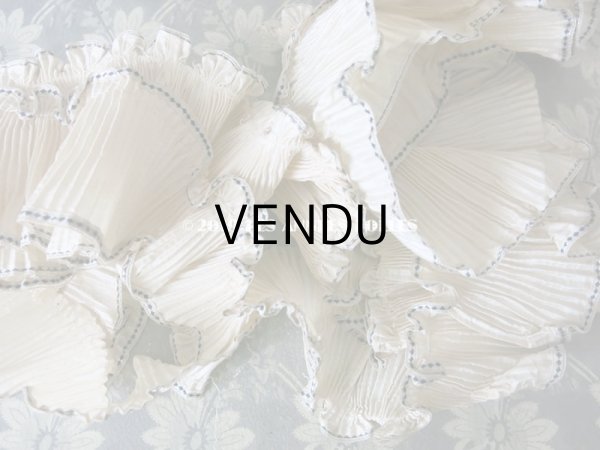 画像12: 1900年代 アンティーク  シルク製 プリーツ ドレスの裾   (12)