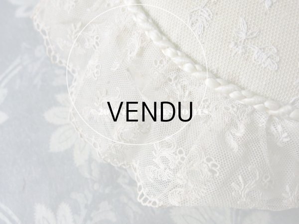 画像7: 19世紀末 アンティーク ショコラトリーの王冠のピンクッション 花模様のレース - LOUIS MARQUIS SIRAUDIN SUCCESSEUR - (7)